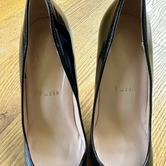 Christian Louboutin Black Patent Leather Heels